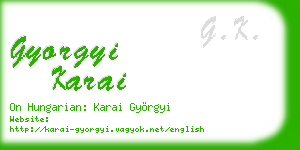 gyorgyi karai business card